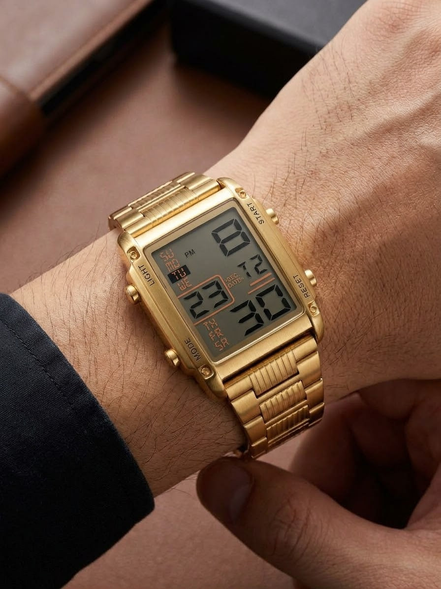 ⌚ SKMEI Premium Gold Digital Watch